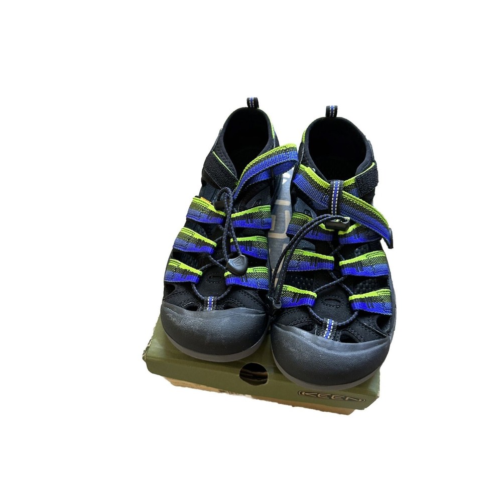 KEEN Newport H2 Kids Racer BlackDrawstring Hiking Water Sandals Shoes Size 6